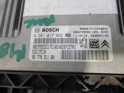 Foto 2ª: Centralita Motor ECU Citroen C4 SEDUCTION 92CV 68KW [9HP] (2011)