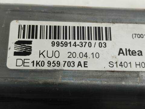 Foto 3ª: Elevalunas Eléctrico Trasero Izquierdo Seat Altea 1.9 TDI 105CV 77KW [BXE] (2010)