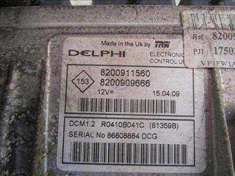 Foto 2ª: Centralita Motor ECU Renault Express 1.5 DCI FW0A FW0B) 86CV 63KW KANGOO FW0/1_) [K9K 800] (2009)