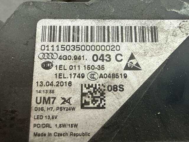 Foto 2ª: Faro Izquierdo Audi A6 2.8I V6 204CV AVANT BERLINA 0CV [CHVA] (2011)