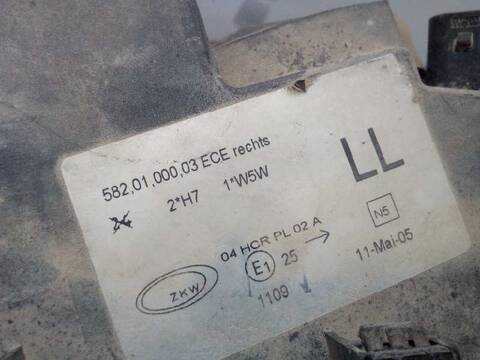 Foto 3ª: Faro Derecho Bmw Serie 3 315 318 I BERLINA 118CV 87KW [G-194E1] (1999)