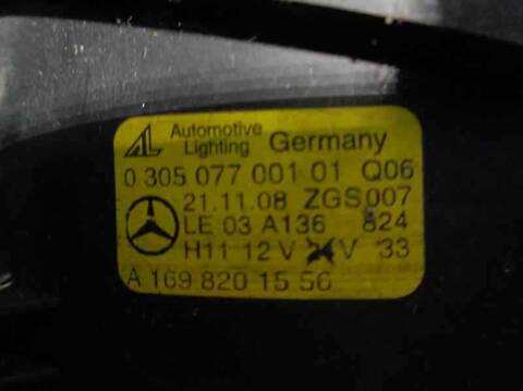 Foto 4ª: Faro Antiniebla Delantero Izquierdo Mercedes Clase C 160 C 250 CDI BLUEEFFICIENCY 204.003) BERLINA 204CV 150KW [651911] (2009)