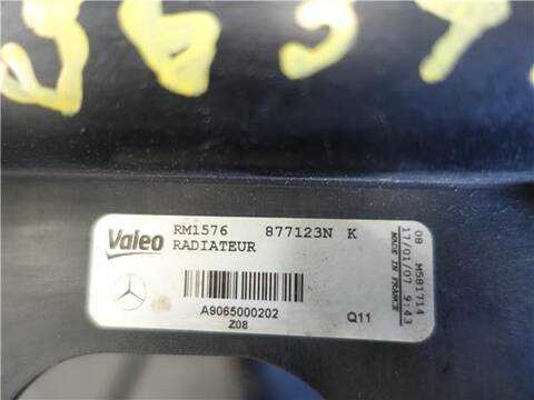 Foto 3ª: Radiador Motor Mercedes Sprinter 2.1 309/311/313/315 CDI 906.631/633/635/637) 150CV 110KW FURGON [D 646.986] (2007)