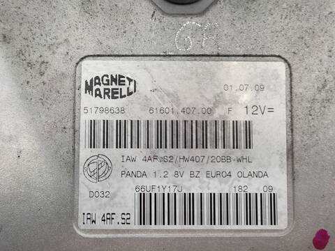 Foto 3ª: Centralita Motor ECU Fiat Panda 1.2 169.AXB11 169.AXB1A) 60CV 44KW [188A4000] (2009)