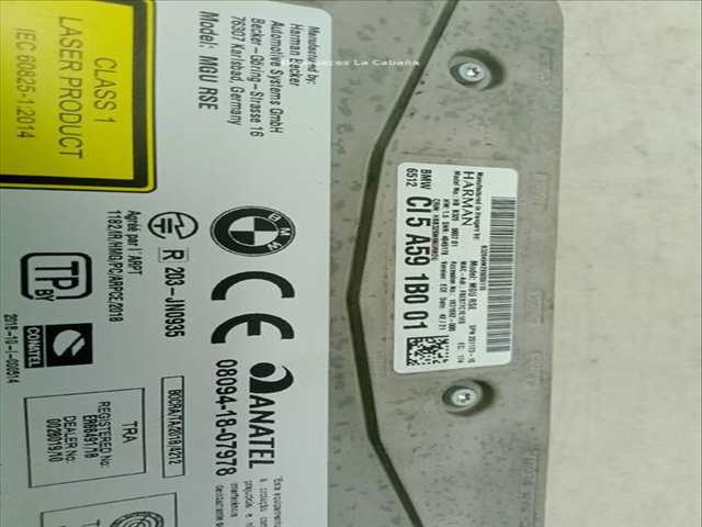 Foto 3ª: Sistema DVD Bmw Serie 7 720 740 D LD XDRIVE [B57 D30 B] (2015)