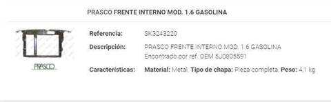 Foto 2ª: Panel Frontal Skoda Fabia 1.6 16V 105CV 77KW