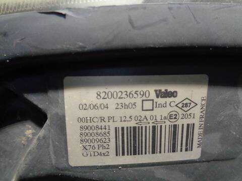 Foto 4ª: Faro Izquierdo Renault Kangoo ALIZE 64CV 47KW [F8Q P6] (2004)