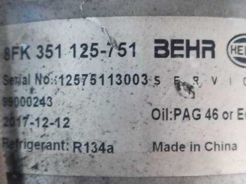 Foto 3ª: Compresor Aire Acondicionado Opel Zafira 1.8 16V F75) (1999)