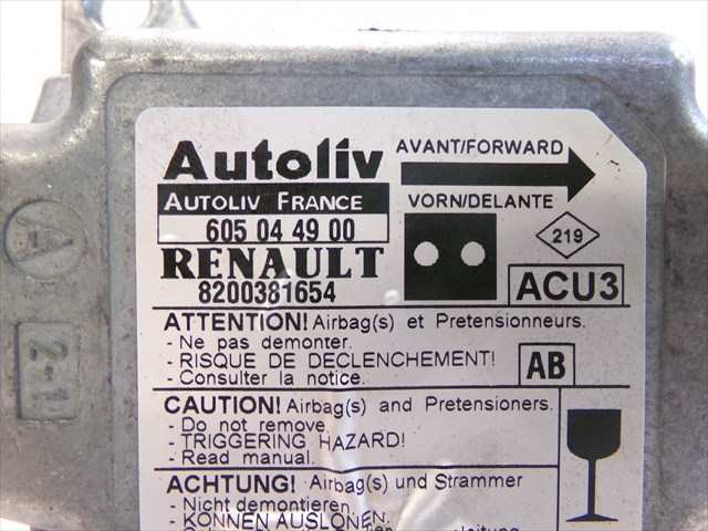 Foto 4ª: Centralita Airbag Renault Kangoo 1.5 DCI 2003-2008 [K9KB7] (2004)
