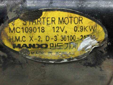 Foto 4ª: Motor de Arranque Hyundai Accent GL 4P 86CV 63KW [G 4EA] (2000)