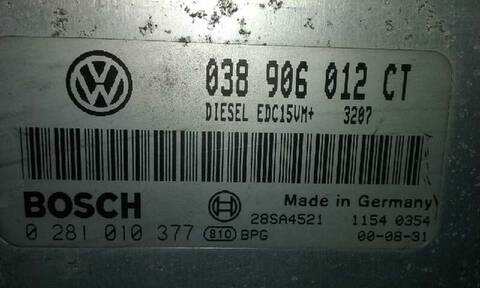 Foto 2ª: Centralita Motor ECU Volkswagen Polo 1.9 DIESEL BERLINA 64CV 47KW [ASX] (2000)
