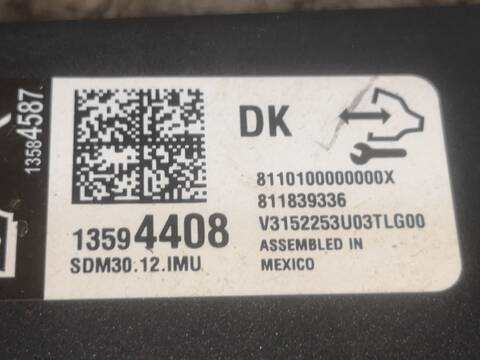 Foto 2ª: Centralita Airbag Opel Mokka B16DTH (2016)