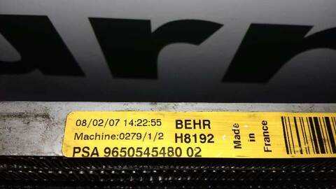Foto 2ª: Radiador Calefaccion A.A. Citroen C4 EXCLUSIVE PICASSO 136CV 100KW [RHJ] (2007)