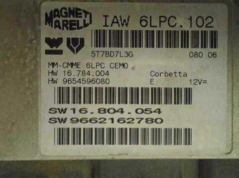 Foto 2ª: Centralita Motor ECU Citroen C3 1.4 73CV 54KW [KFV] (2006)