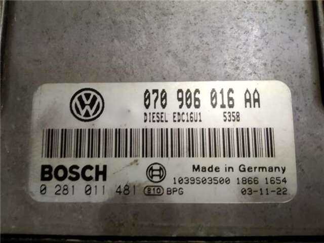Foto 3ª: Centralita Motor ECU Volkswagen Touareg 5.0 V10 TDI (313 CV)