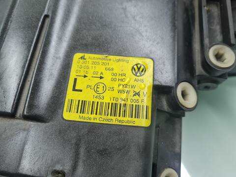 Foto 3ª: Faro Izquierdo Volkswagen Touran TRENDLINE 101CV 74KW [AVQ] (2004)