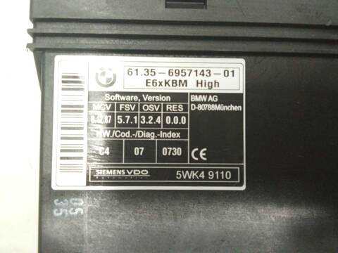 Foto 4ª: Centralita Motor ECU Bmw Serie 5 535 3.0 D AUT. TOURING E61) [M57 D30 (306D4)] (2005)