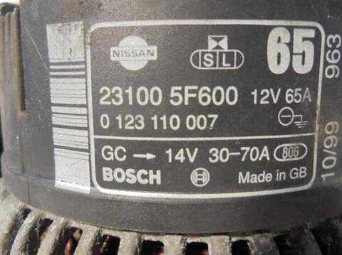Foto 3ª: Alternador Nissan Micra 1.0 16V CAT 54CV 40KW (1998)