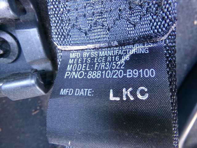 Foto 2ª: Cinturón Delantero Derecho Hyundai i10 1.0 G 2016-2019 [G3LA] (2017)