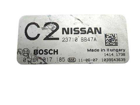 Centralita Motor ECU Nissan Qashqai 2.0 DCI A LAS 4 RUEDAS