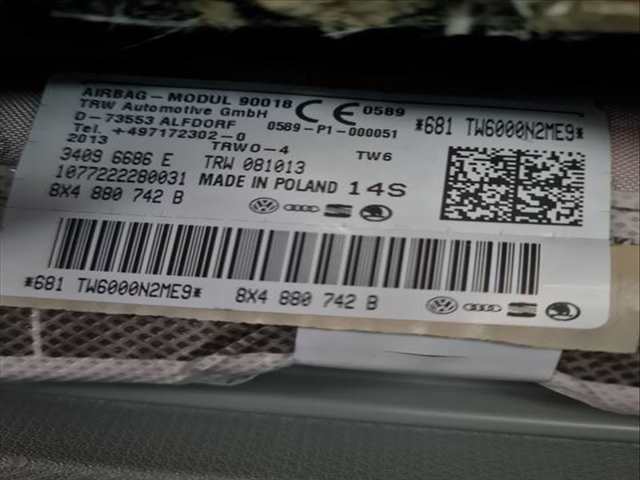 Airbag Cortina Delantero Derecho Audi A1 ATTRACTION 90CV 66KW