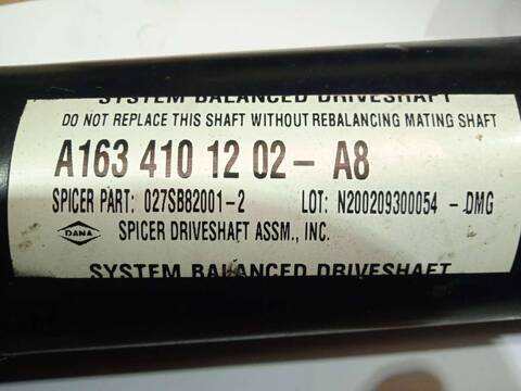 Foto 2ª: Transmision Central Mercedes Clase ML 320 4.0 CDI 32V CAT W163) (2003)