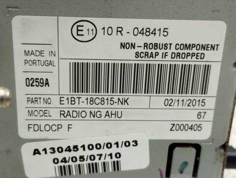 Foto 3ª: Sistema Audio Radio CD Ford Kuga ST-LINE 2WD 180CV 132KW [JTMA] (2016)