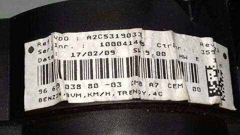 Foto 2ª: Cuadro de Instrumentos Peugeot 207 CONFORT 73CV 54KW [KFV] (2009)