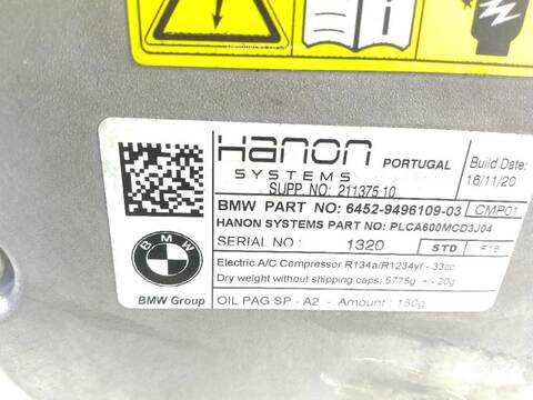 Foto 2ª: Compresor Aire Acondicionado Bmw X1 SDRIVE 18 I [B38 A15 A] (2014)