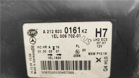 Foto 2ª: Faro Izquierdo Mercedes Clase E 180 VERSION INDEFINIDA