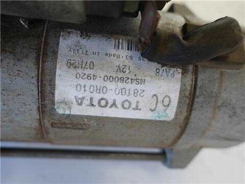 Foto 3ª: Motor de Arranque Toyota Verso 2.0 D-4D 126CV 93KW [1AD-FTV] (2011)