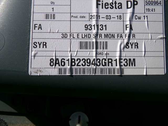 Foto 3ª: Tapizados Cartoneras Ford Fiesta 1.6 TDCI 2008-2013 [TZJA] (2011)