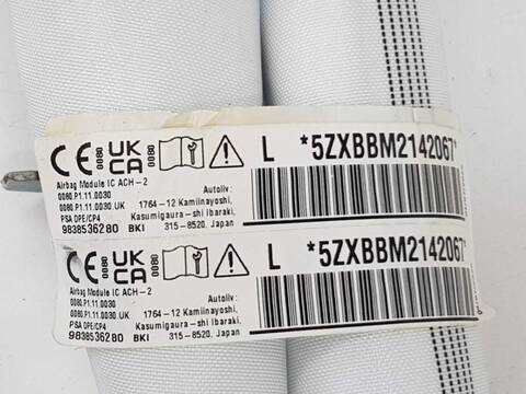 Foto 3ª: Airbag Cortina Delantero Izquierdo Peugeot 408 PLUG IN HYBRID 225 ALLURE PACK