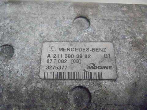 Foto 3ª: Intercooler Mercedes Clase E 180 E 220 CDI 211.008) BERLINA 170CV 125KW [646821] (2006)