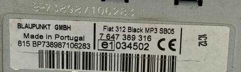 Foto 2ª: Sistema Audio Radio CD Fiat 500 LOUNGE 1 16V JTD CAT 75CV (2009)