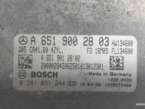 Foto 3ª: Centralita Motor ECU Mercedes Vito 114-116 CDI 119 CDI-BT LANG 447.703) 130CV 97KW (2019)