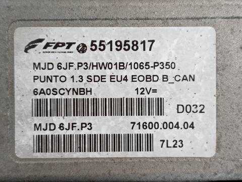 Foto 2ª: Centralita Motor ECU Fiat Punto 1.3 JTD 70 MULTIJET DYNAMIC 69CV (2003)