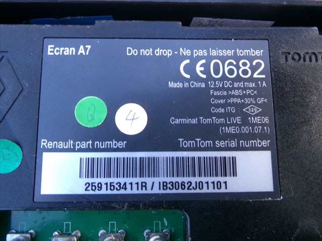 Foto 3ª: Pantalla Multifuncion Renault Megane 1.5 DCI RANCHERA,2008-2013 [K9KJ8] (2012)