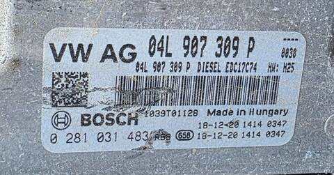 Foto 2ª: Centralita Motor ECU Volkswagen Touran EDITION BMT 116CV 85KW (2019)