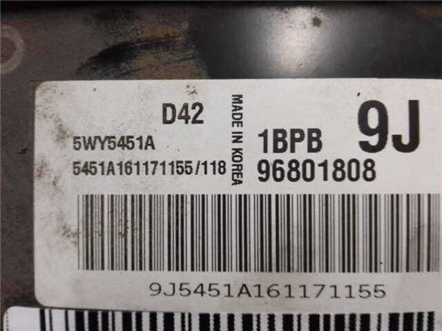 Foto 3ª: Centralita Check Control Chevrolet Matiz 1.0 S [1.0 LTR. - 49 KW CAT] [B10S1]