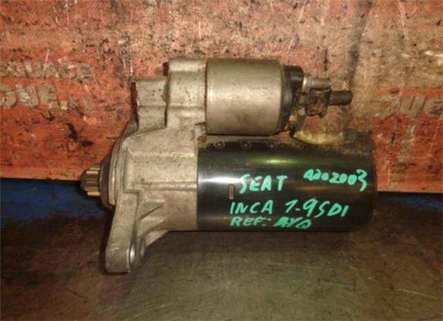 Foto 2ª: Motor de Arranque Seat Inca 1.9 SDI KOMBI CL [1.9 LTR. - 47 KW SDI] [AYQ]