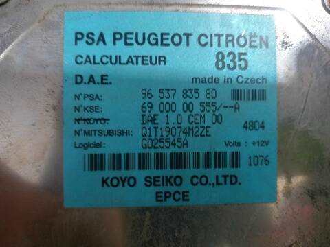 Foto 2ª: Centralita Motor ECU Citroen C3 1.4 HDI SX 68CV 50KW [8HXDV4TD] (2005)