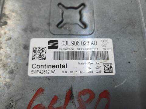 Foto 2ª: Centralita Motor ECU Seat Leon ERENCE 105CV 77KW [CAY] (2010)