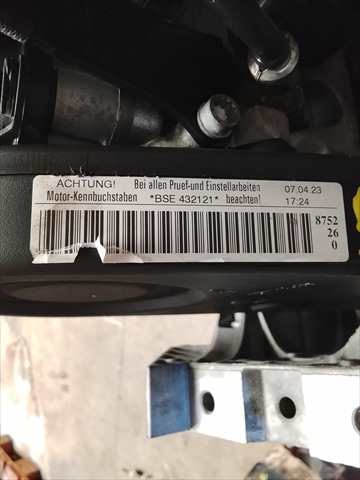 Foto 3ª: Motor Completo Volkswagen Golf 1.6 GASOLINA [G/BSE] (2007)