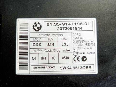 Foto 2ª: Centralita Motor ECU Bmw Serie 3 315 2.0 TD CAT 177CV (2004)