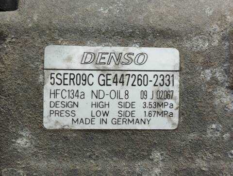 Foto 4ª: Compresor Aire Acondicionado Toyota Auris LUNA 90CV 66KW [D 1ND] (2007)