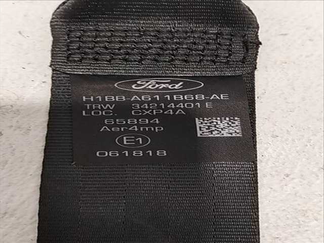 Foto 2ª: Cinturón Trasero Izquierdo Ford Fiesta TREND 1.5 TDCI CAT 86CV (2017)