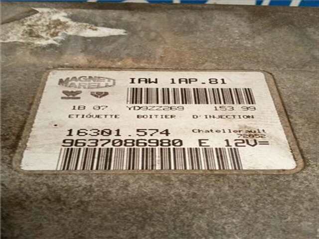 Foto 2ª: Centralita Motor ECU Peugeot 206 1.4 I [KFW (TU3JP)]