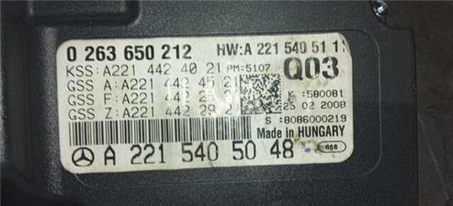 Cuadro de Instrumentos Mercedes Clase S 220 5.5 S 500 (221.071) [5.5 LTR. - 285 KW V8 CAT]