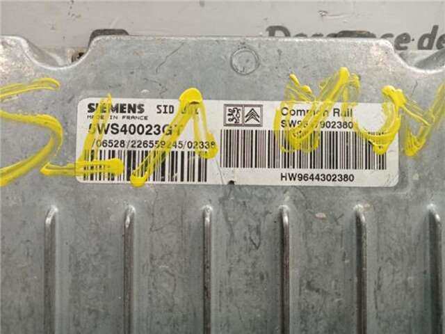 Centralita Motor ECU Citroen Xsara 2.0 HDI VTS (66KW) [2.0 LTR. - 66 KW HDI CAT (RHY - DW10TD)]